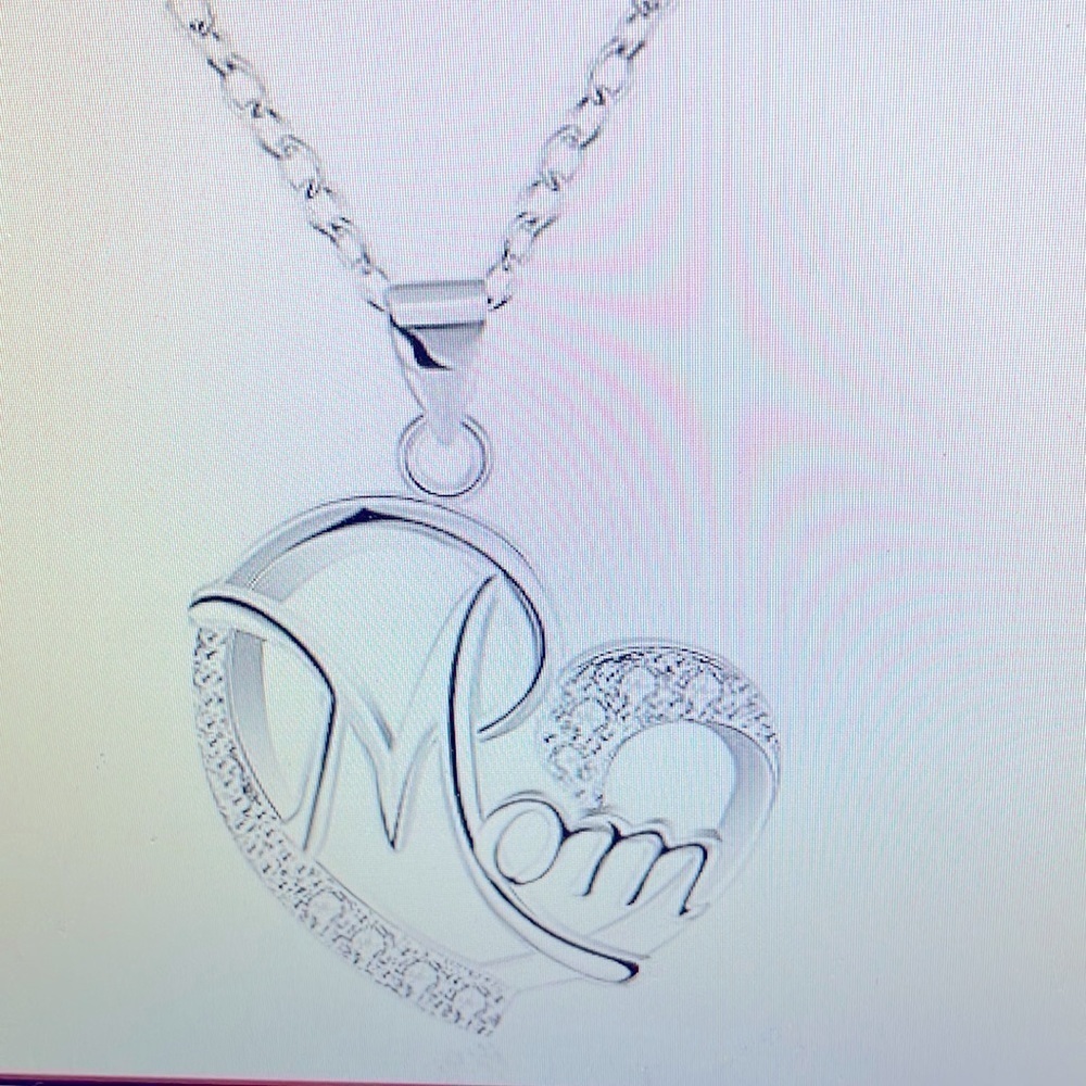 Mom pendant Heart Neklace